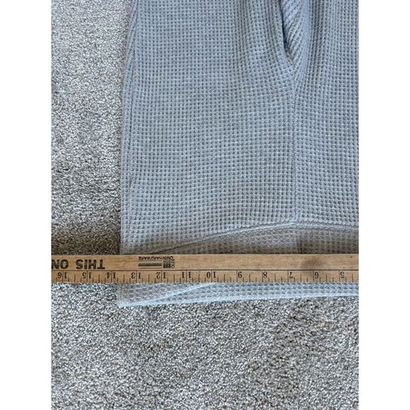 Aerie Waffle Knit Lounge Flare Pants High Rise Gray Small Short - Picture 6 of 6